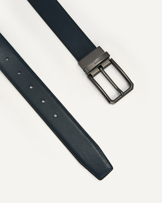 Reversible Leather Pin Belt