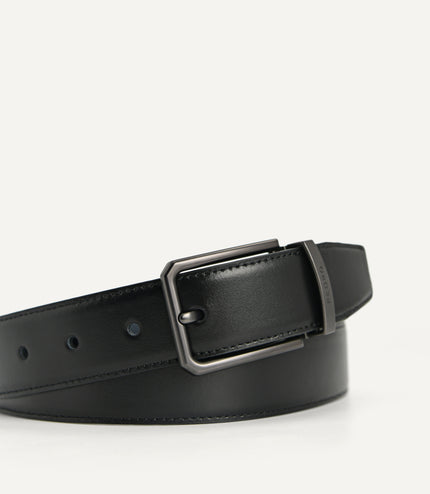 Reversible Leather Pin Belt