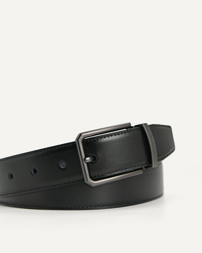 Reversible Leather Pin Belt