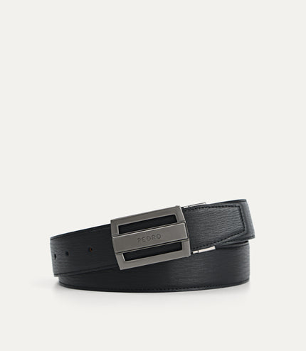 Reversible Leather Tang Belt