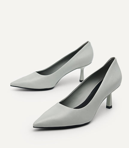 Louise Leather Pointed Pumps