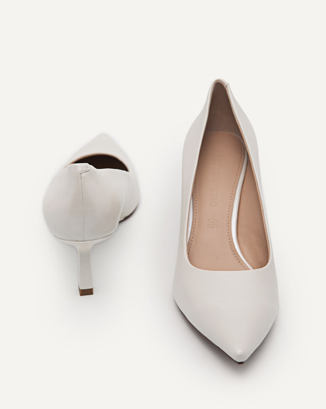 Louise Pearlized Effect Leather Pointed Pumps