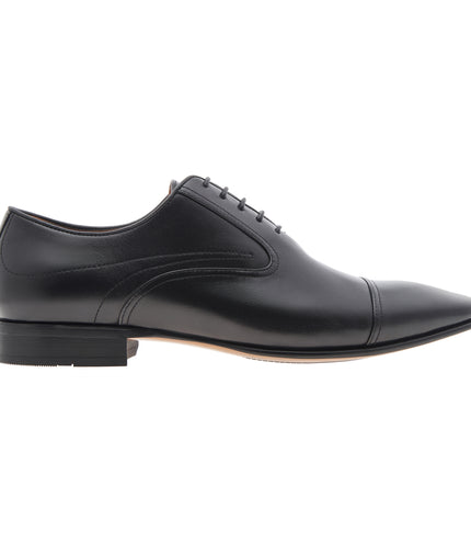 Leather Cap Toe Oxford Shoes