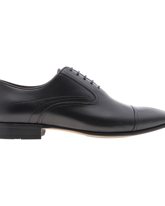 Leather Cap Toe Oxford Shoes