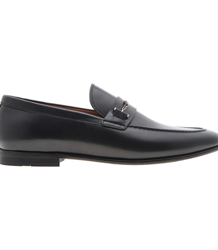 Embellished Leather Loafers