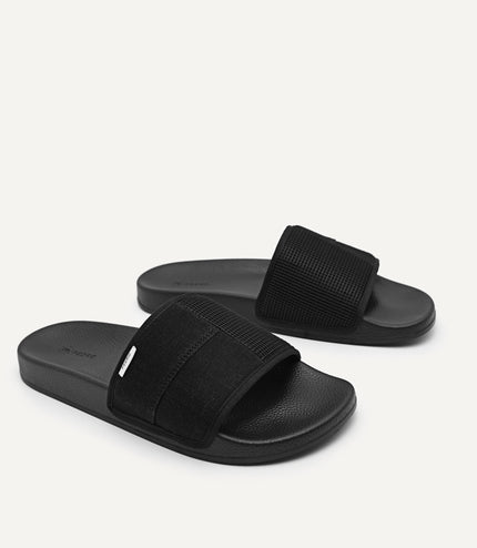 Denim Slide Sandals