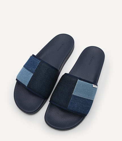 Denim Slide Sandals