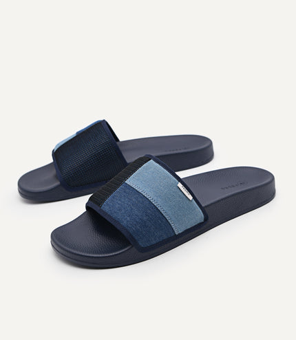 Denim Slide Sandals