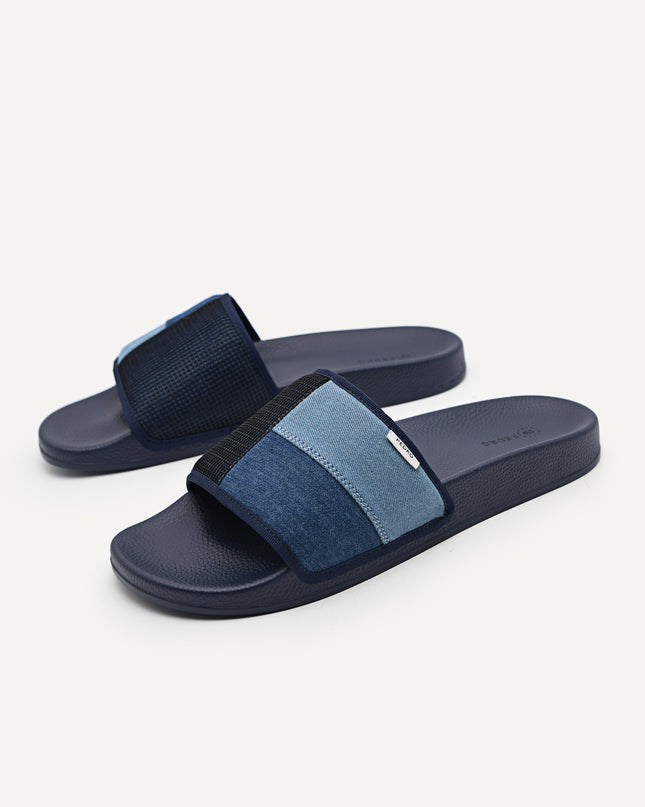 Denim Slide Sandals