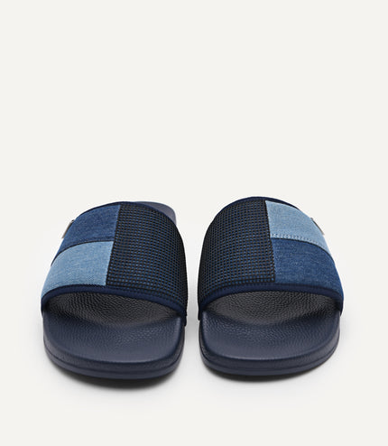 Denim Slide Sandals