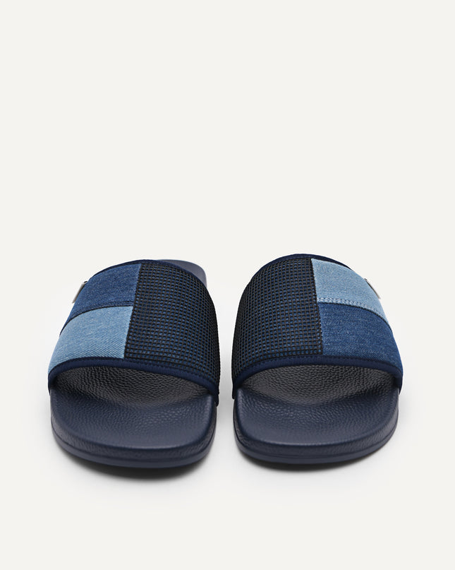 Denim Slide Sandals