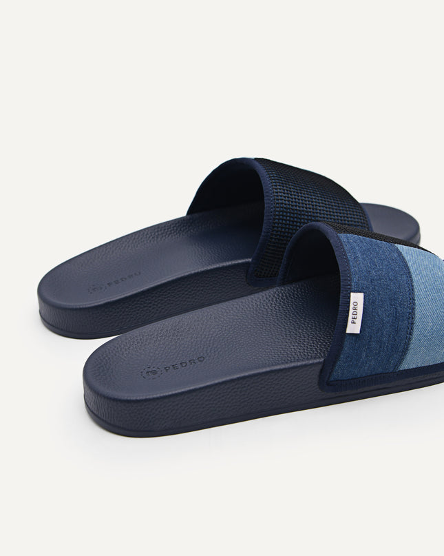 Denim Slide Sandals