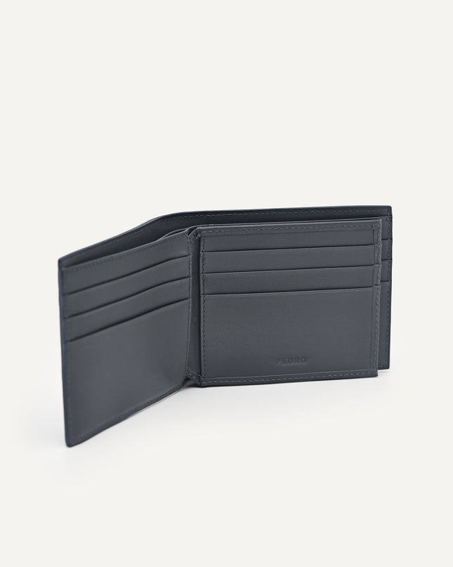 Leather Bi-Fold Wallet With Flip