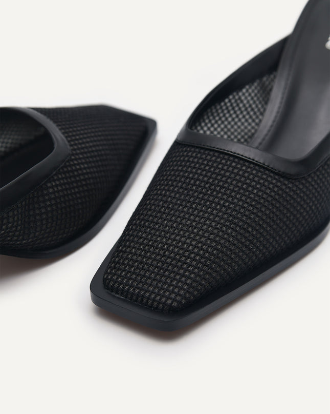 Capri Mesh Heeled Mules