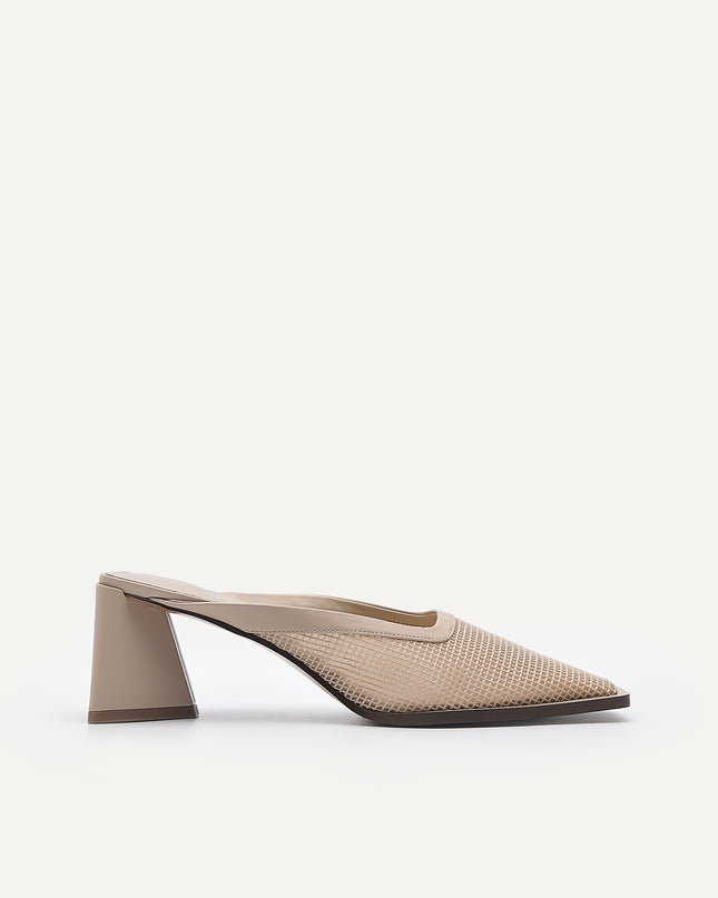 Capri Mesh Heeled Mules
