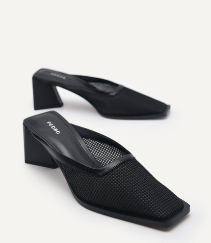 Capri Mesh Heeled Mules