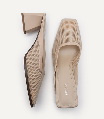 Capri Mesh Heeled Mules