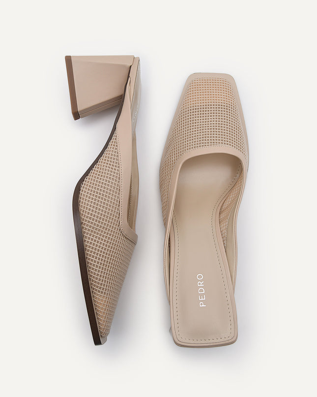 Capri Mesh Heeled Mules