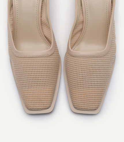 Capri Mesh Heeled Mules