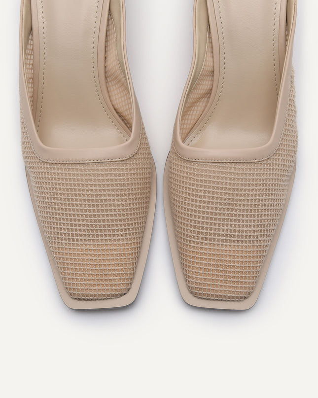 Capri Mesh Heeled Mules