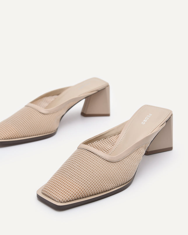Capri Mesh Heeled Mules