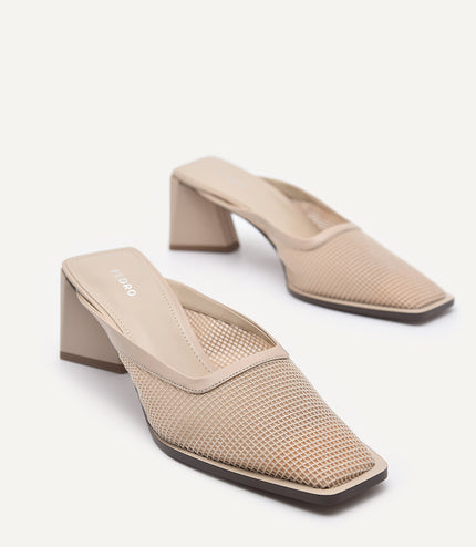 Capri Mesh Heeled Mules