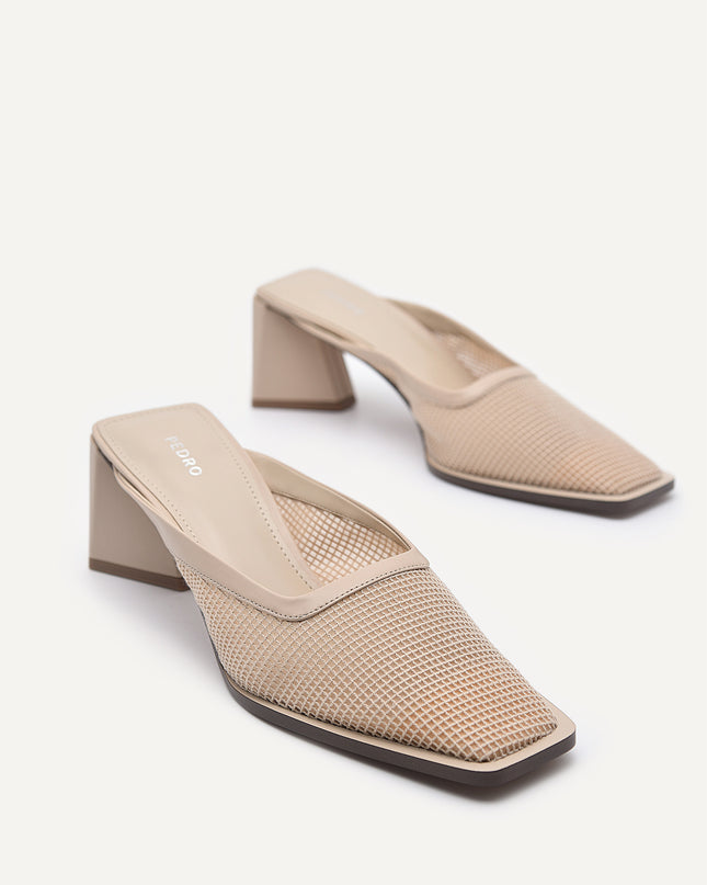 Capri Mesh Heeled Mules