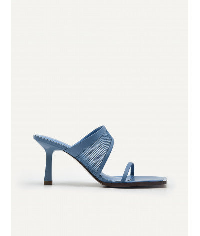Capri Double Strap Mesh Heeled Sandals