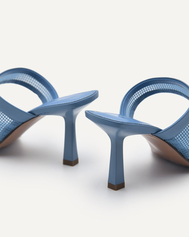 Capri Double Strap Mesh Heeled Sandals