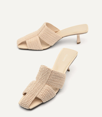 juno knitted mules