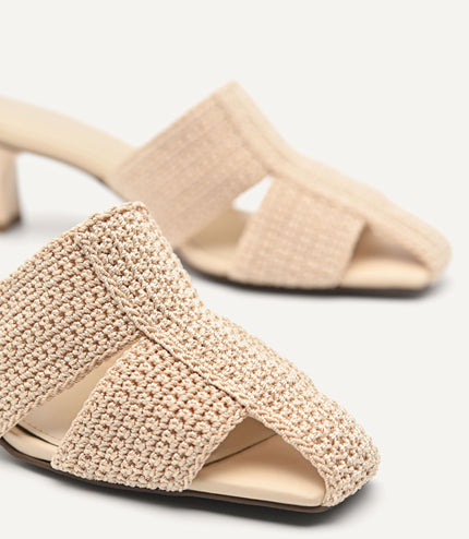 juno knitted mules
