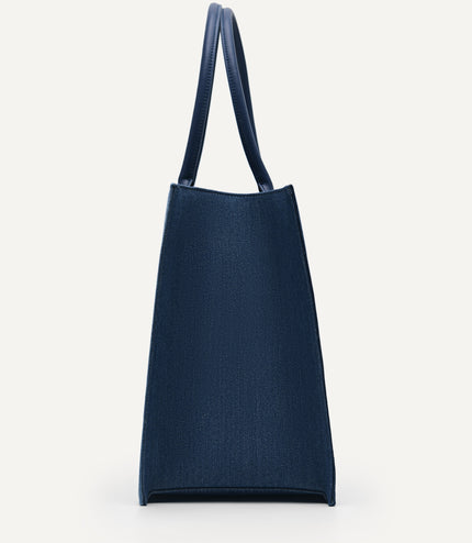 Large Denim Market Tote