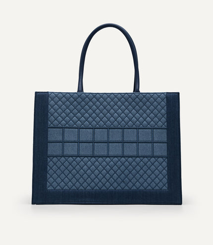 Large Denim Market Tote