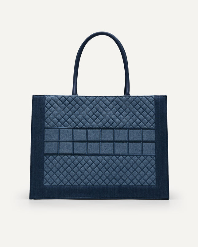 Large Denim Market Tote