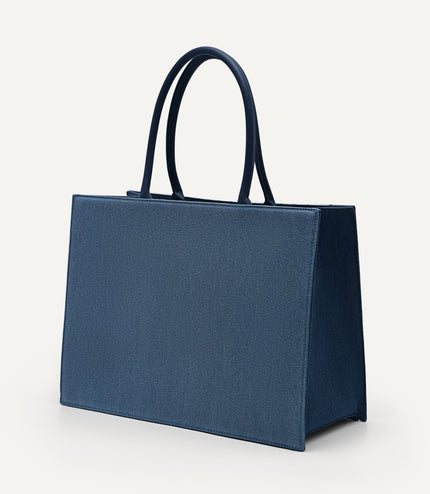 Large Denim Market Tote