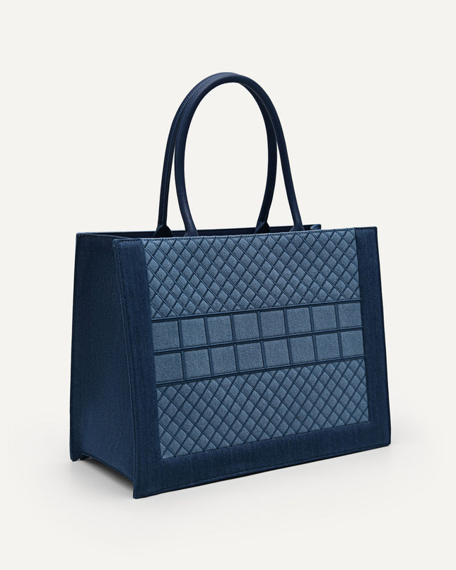 Large Denim Market Tote
