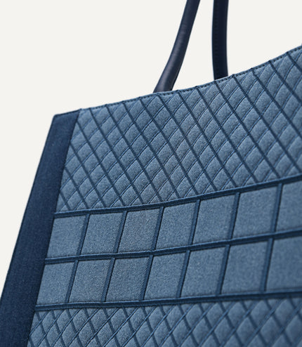 Large Denim Market Tote