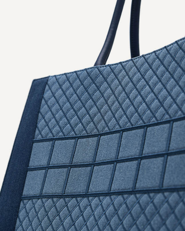 Large Denim Market Tote