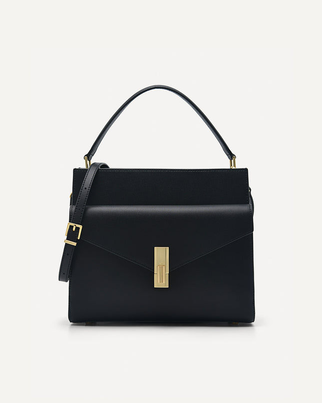Lea Leather Top Handle Bag