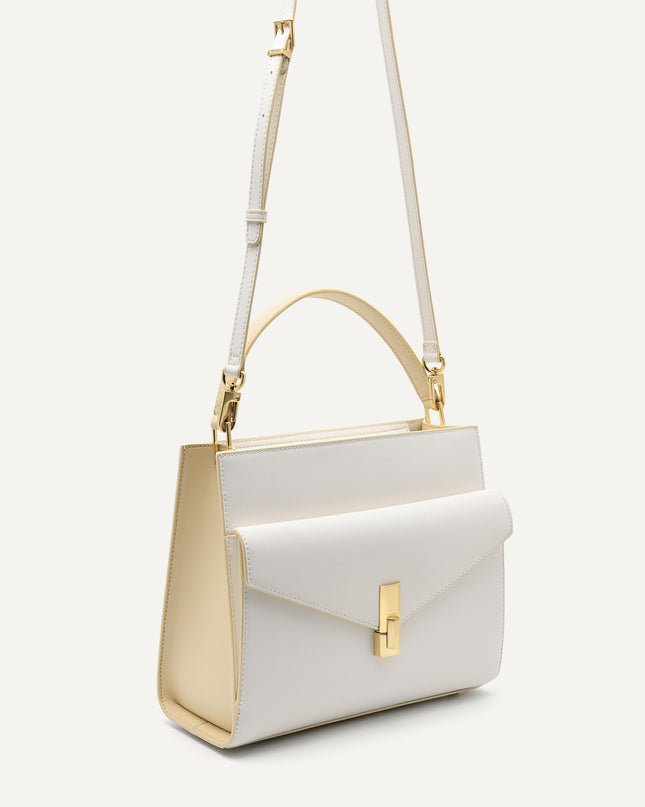 Lea Leather Top Handle Bag
