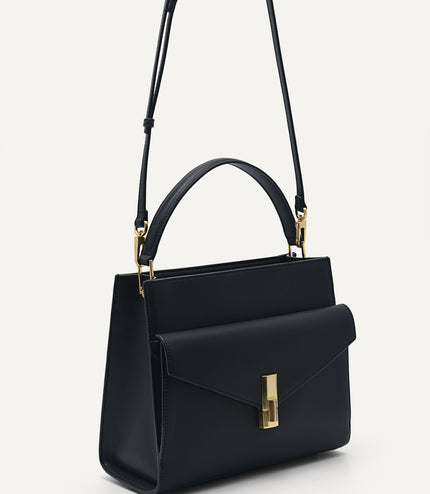 Lea Leather Top Handle Bag