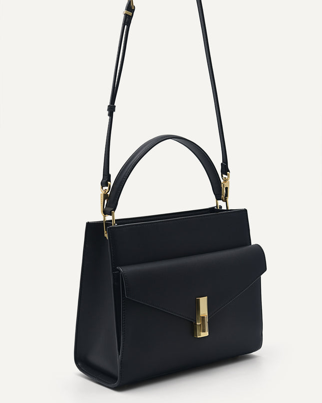 Lea Leather Top Handle Bag