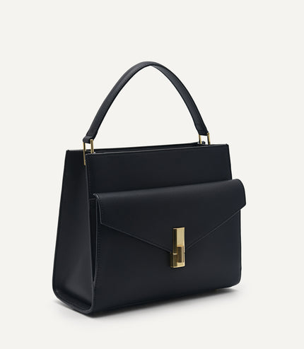 Lea Leather Top Handle Bag
