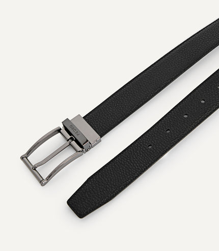 Leather Reversible Pin Belt