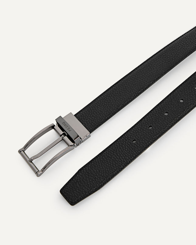 Leather Reversible Pin Belt