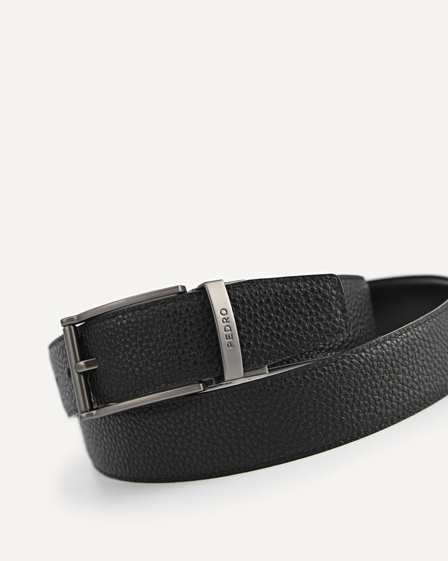 Leather Reversible Pin Belt