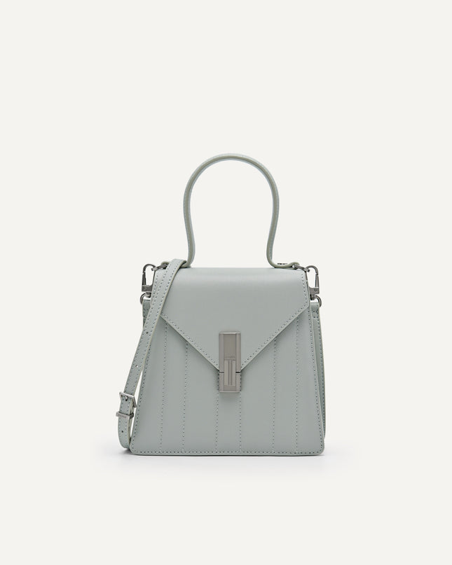 Margot Leather Panelled Top Handle Bag