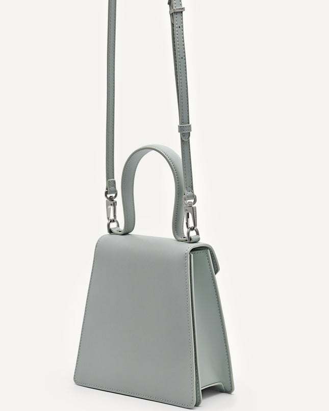 Margot Leather Panelled Top Handle Bag