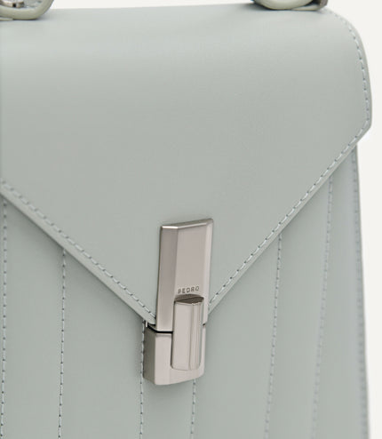 Margot Leather Panelled Top Handle Bag
