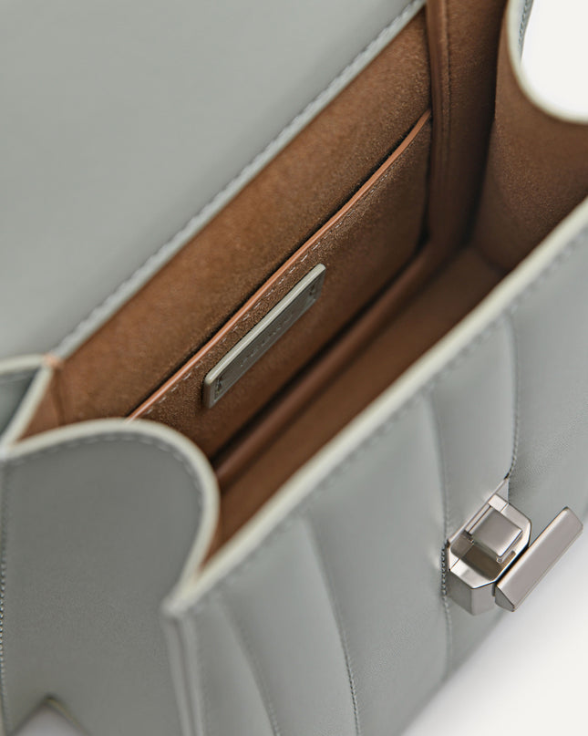 Margot Leather Panelled Top Handle Bag